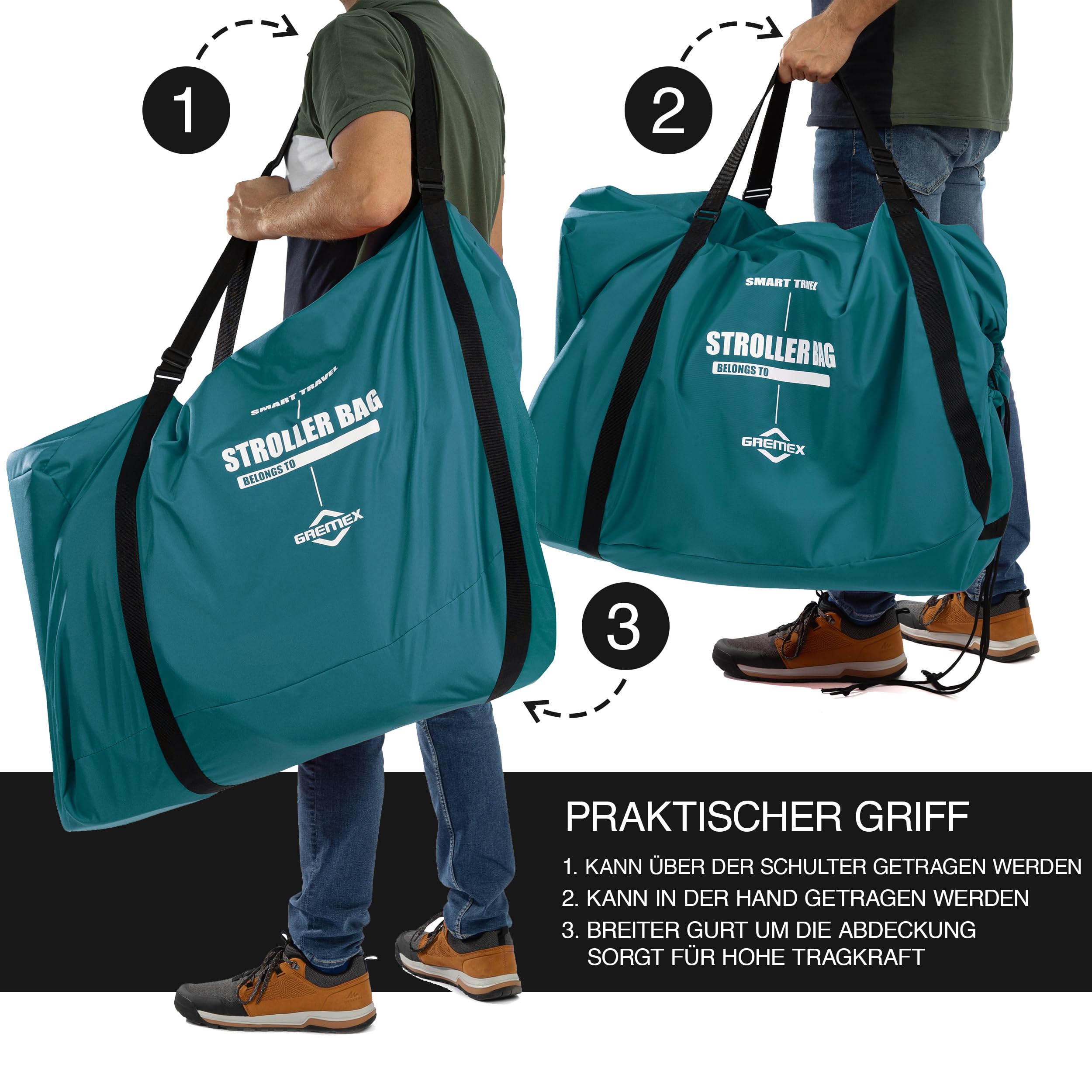 Transporttasche Kinderwagen Universelle - Kinderwagen Transporttasche Flugzeug - Kinderwagen taschehülle Flugzeug - Wasserdichter Reißfester Kinderwagen Tasche Flug - Kinderwagen Tasche Groß