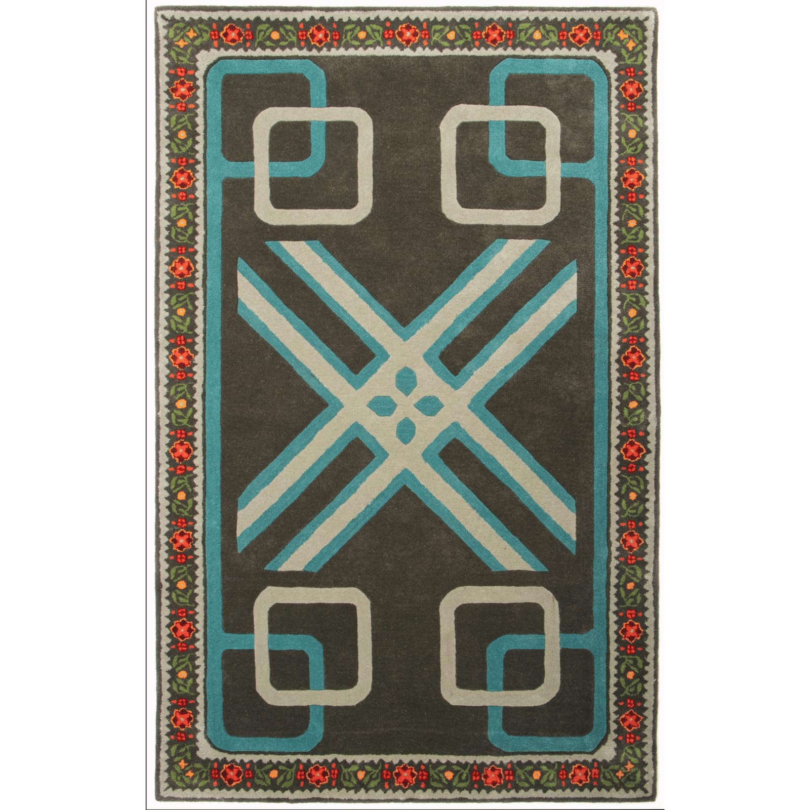Tapis coloré en laine de Nouvelle-Zélande touffeté