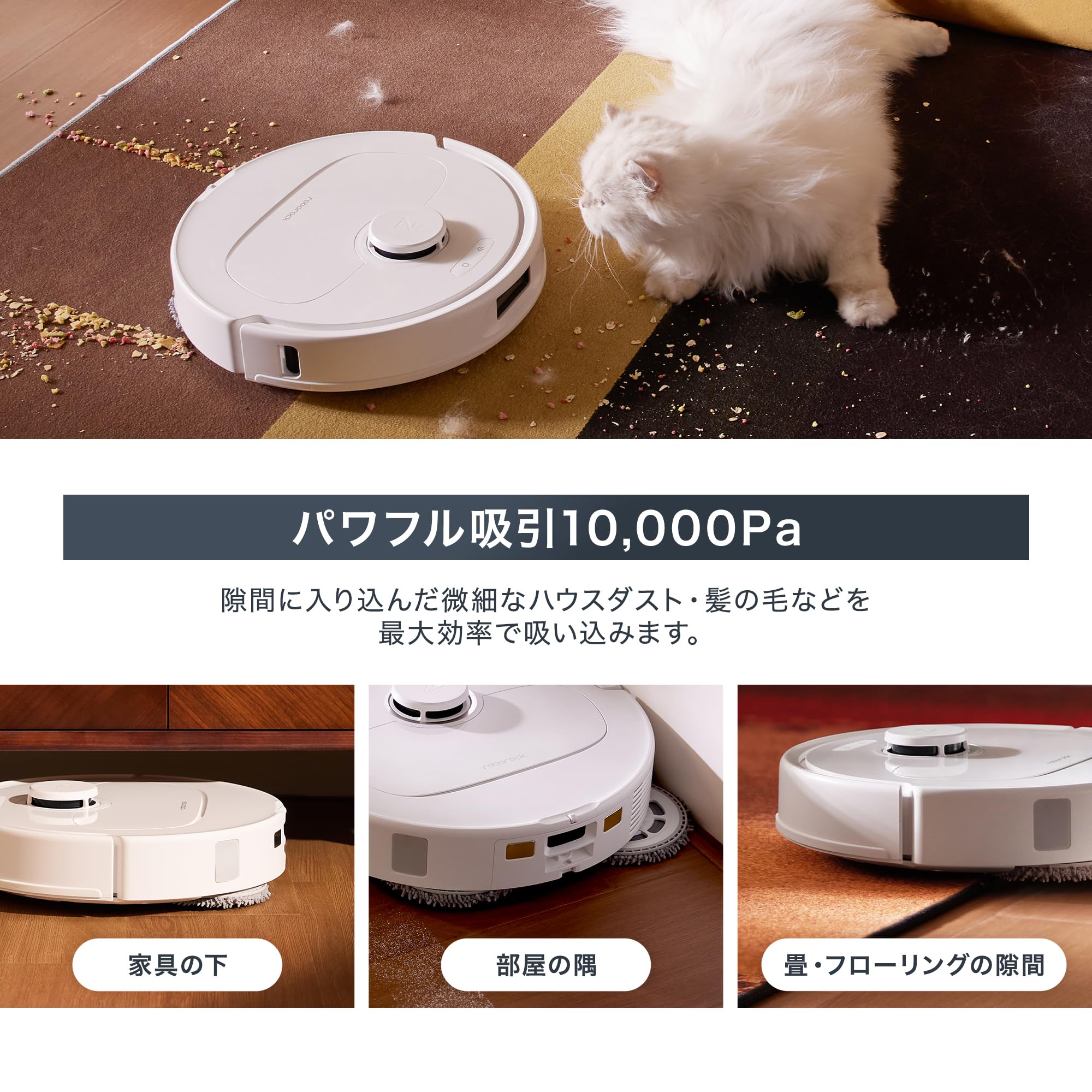 roborock Qrevo L 水拭き吸引 10000Pa LDSマッピング