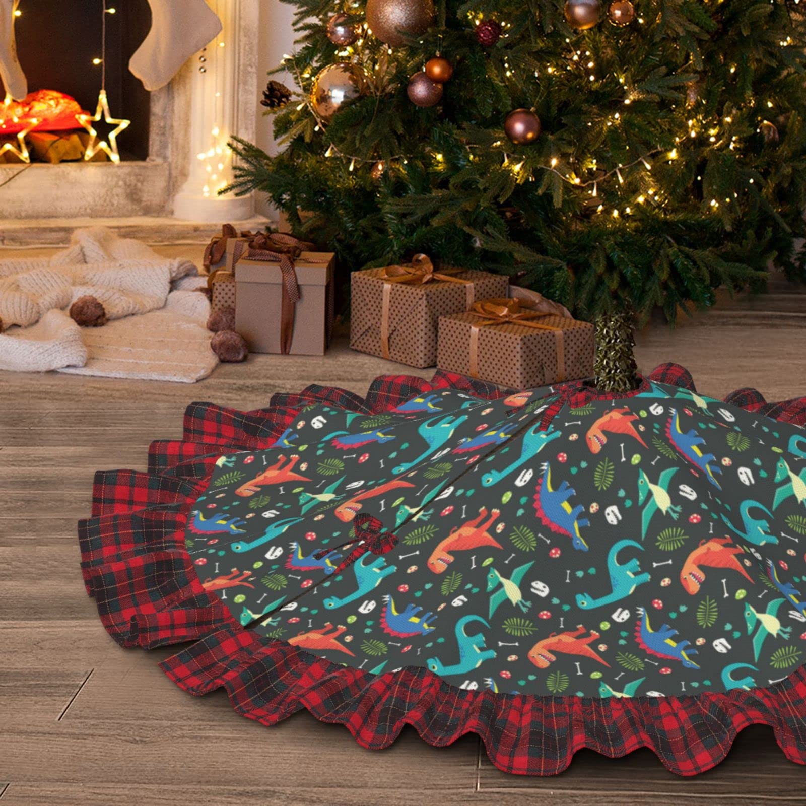 Dinosaurier-Weihnachtsbaumrock, 91 Cm – Lustiger Baum-Stand Für Festtagsdeko