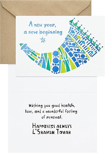 Miniatura 3 de Hallmark Árbol de la vida Rosh Hashanah surtido de cartas, bendiciones (6 tarjetas con sobres)