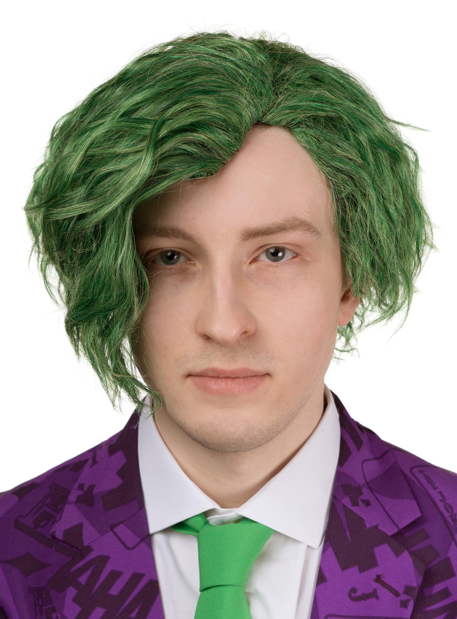 Verbrecherclown Perücke - Böser Harlekin - Joker - Kostüm-Zubehör Karneval, Halloween & Motto-Party