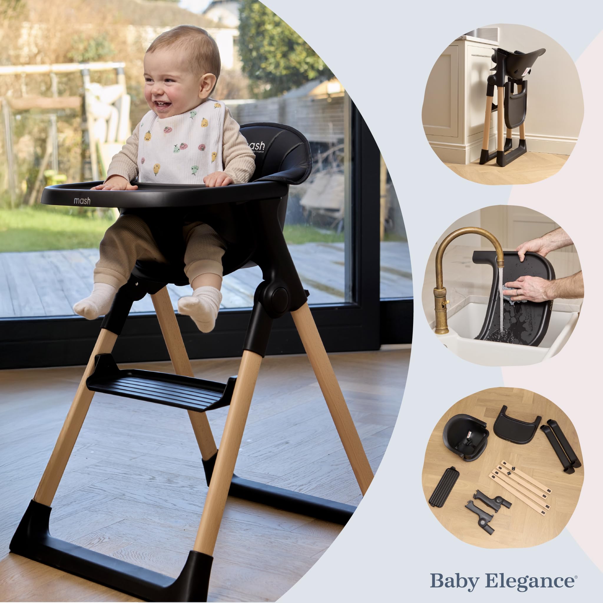 Mash Newborn Highchair Buy Baby Elegance Mash Highchair Bundle