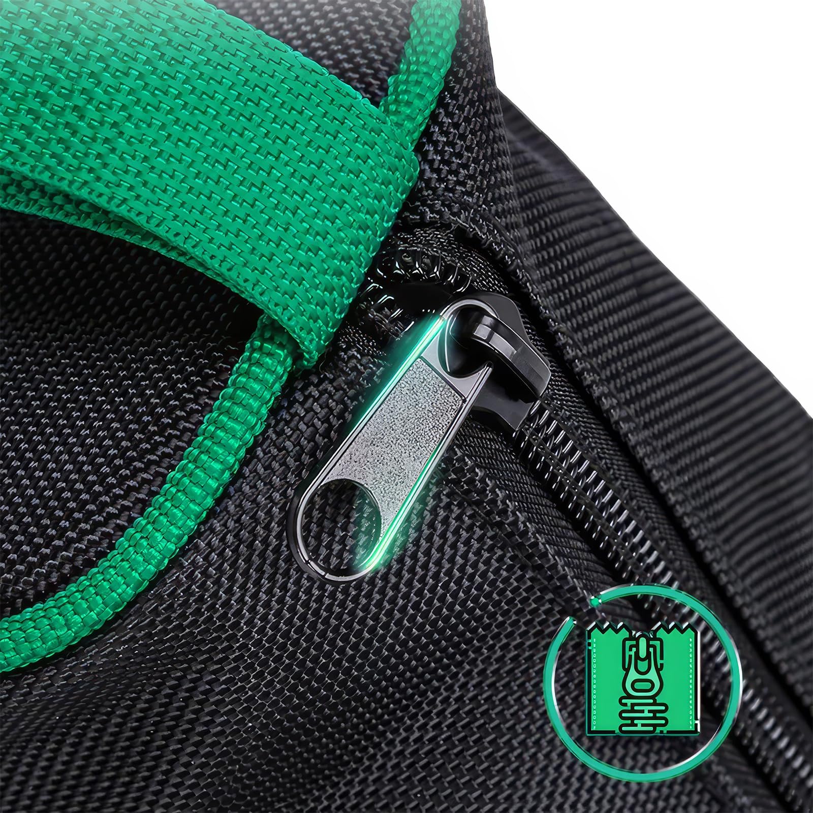 Borsa Porta Attrezzi,Piccola e Portatile,Borsa Attrezzi Lavoro,Multifunzionale con Cerniera per Giardinaggio, Lavoro Esterno e Riporre Oggetti d'Arte Astuccio Attrezzi(Nero + Verde)