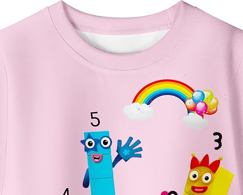 Miniatura 3 de Didadi Conjunto de camisas y pantalones largos para niños disfraz de dibujos animados para el hogar ropa de juego diaria uso casual durante 2-12 años