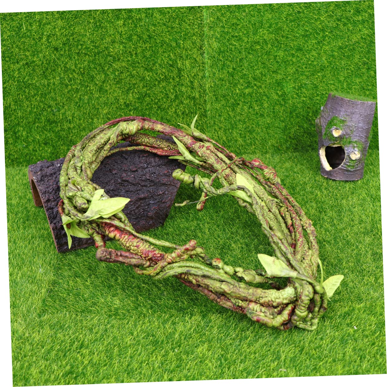 DOITOOL 3piezas Planta Artificial De Enredadera para Terrario De Reptiles Decoración Flexible y Resistente Altas Temperaturas para Creación De Paisajes Hogares y Hábitats De Reptiles
