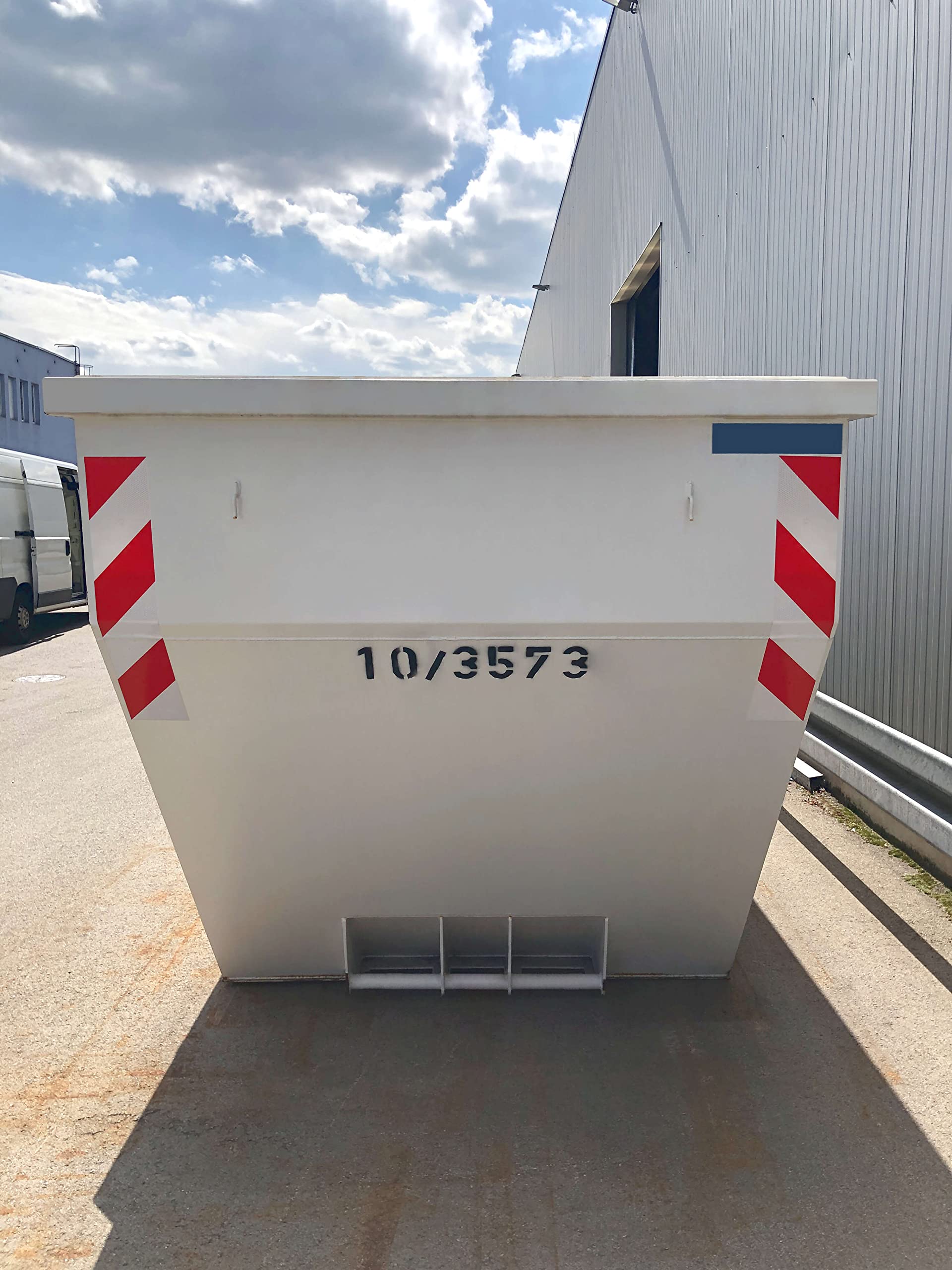 Container Warnmarkierung Set 705x141mm 8 Streifen Aufkleber Folie Reflektorfolie