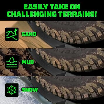 لوحات الجر لاستعادة الطرق الوعرة من Rhino USA - 2 Pack Ultimate Tire Traction Mats Mats for 4X4 Vehicles in Sand، Mud & Snow. حقيبة حمل وسحابات ثقيلة - (أسود)
