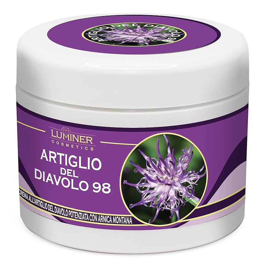 Artiglio del Diavolo Extra Forte Pomata 500ml, Crema Artiglio del Diavolo e Arnica per Massaggi ad Articolazioni e Muscoli, Formula Naturale Concentrata ad Azione Rapida Made In Italy LUMINER
