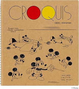 Amazon.co.jp: マルマン クロッキーブック SQ ミッキーマウスA