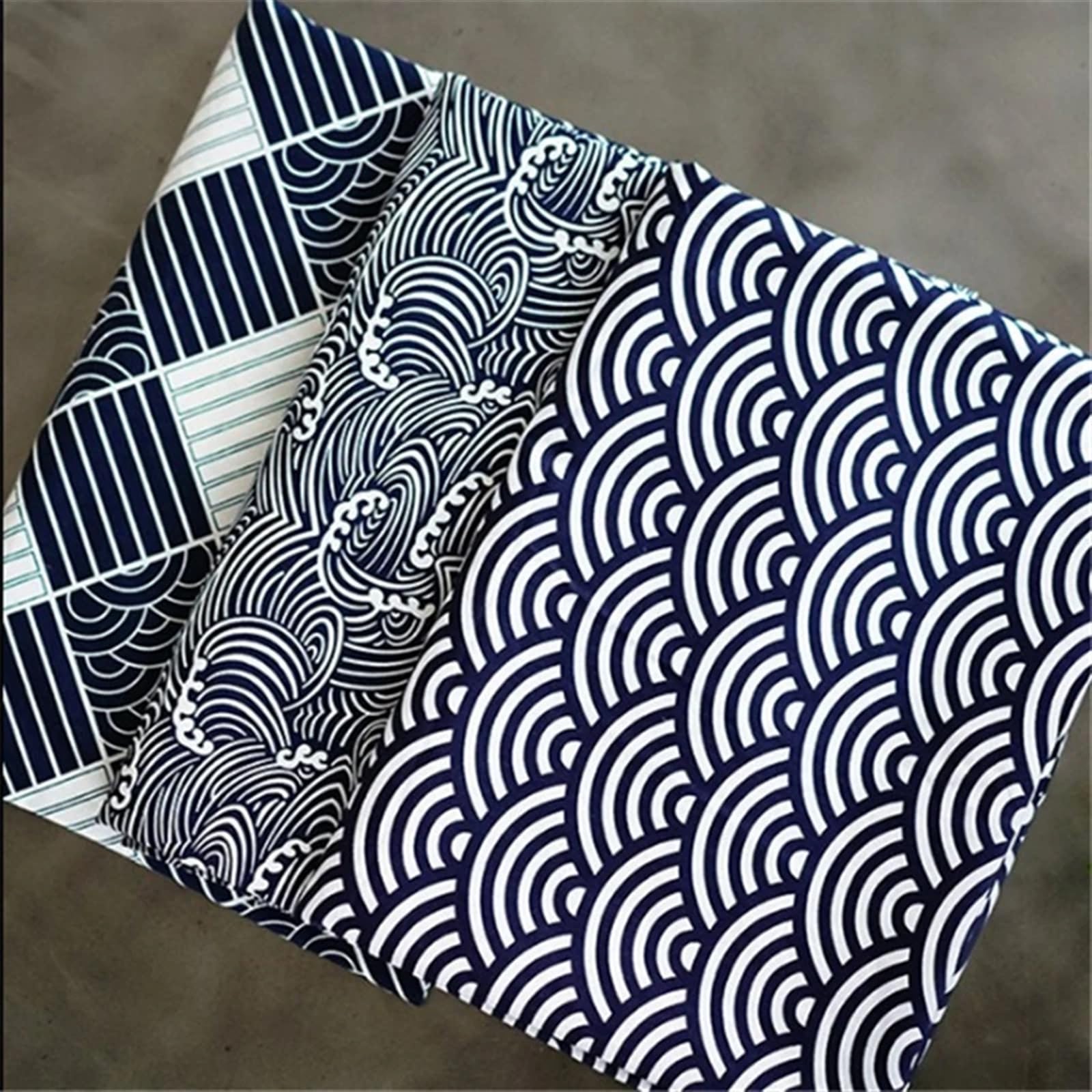 Servilletas de Tela Juego de 4 servilletas de 30 x 45 cm, manteles individuales de tela de lino y algodón con estampado de conchas for decoración de mesas de comedor, salas de estar y restaurantes par