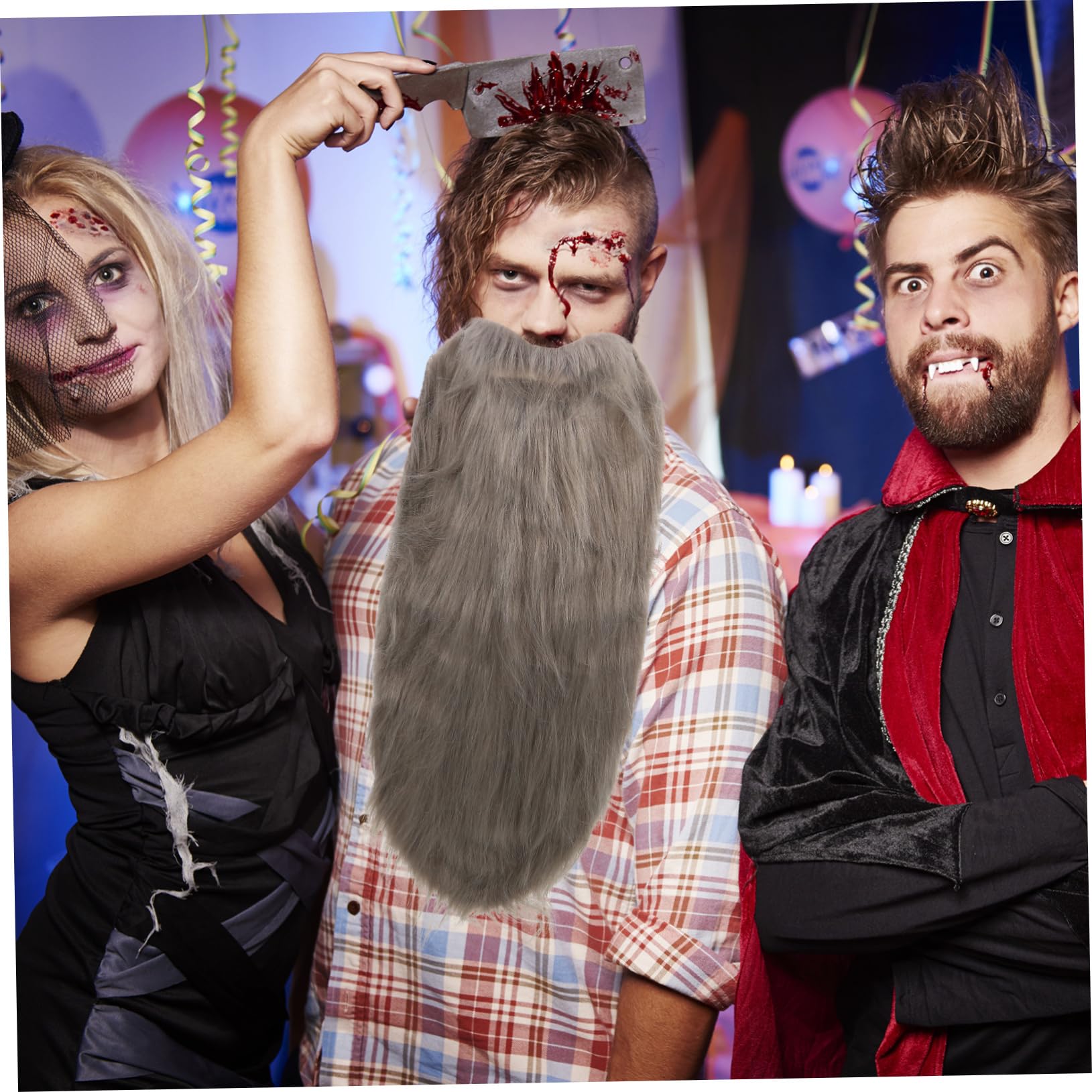 Barbe Dentelle Invisible Homme Réaliste Cheveux Humains Confortable Et