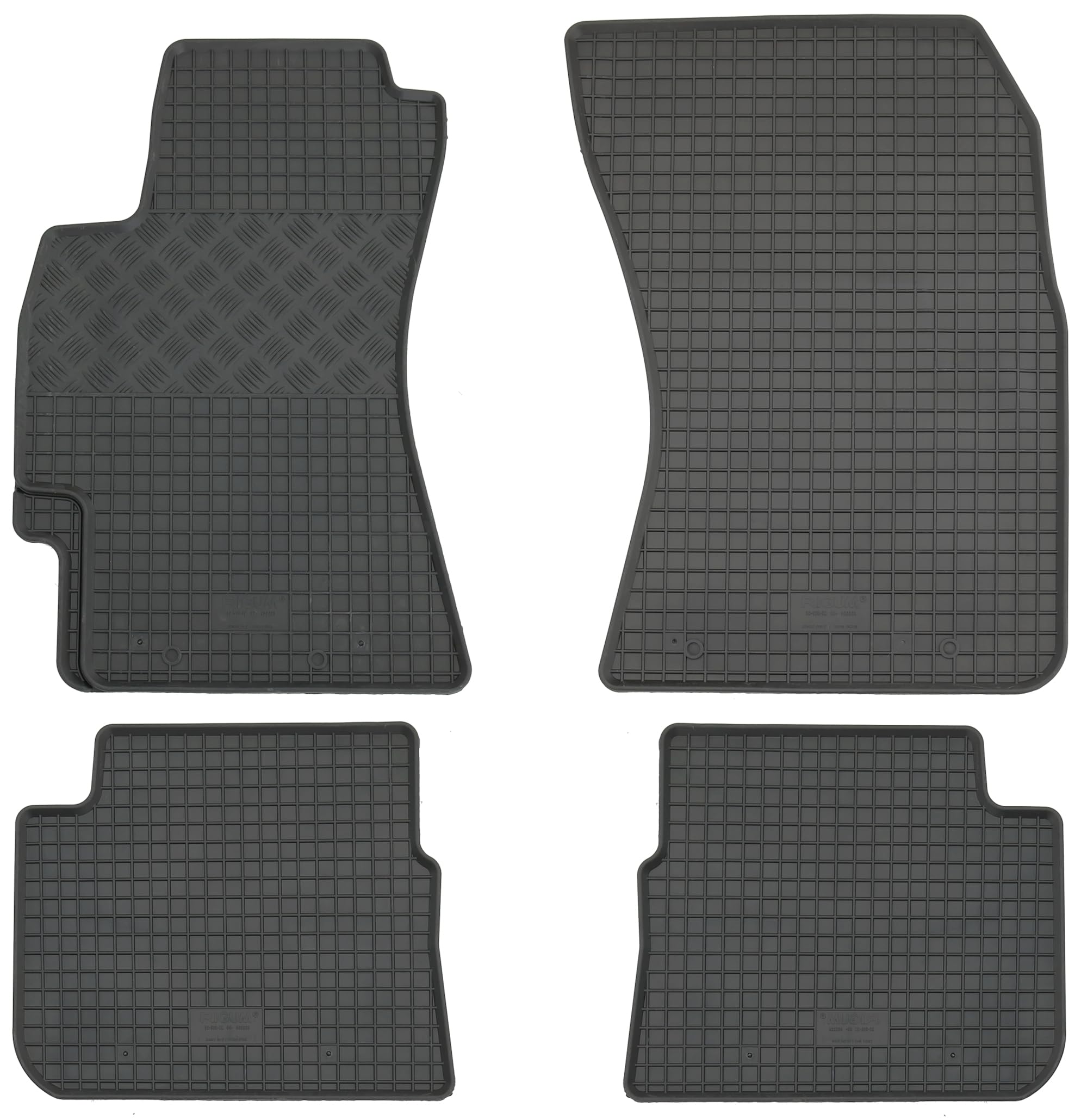 AD Tuning Set di 4 tappetini in Gomma