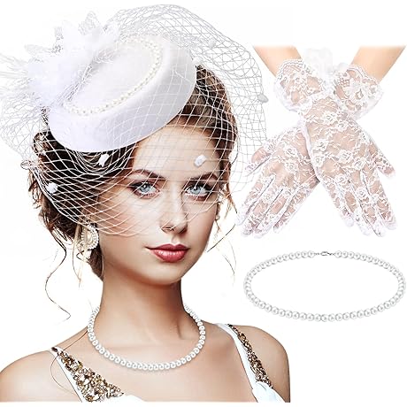 Elegant 3-Piece Tea Party Ensemble with Fascinator Hat for Women