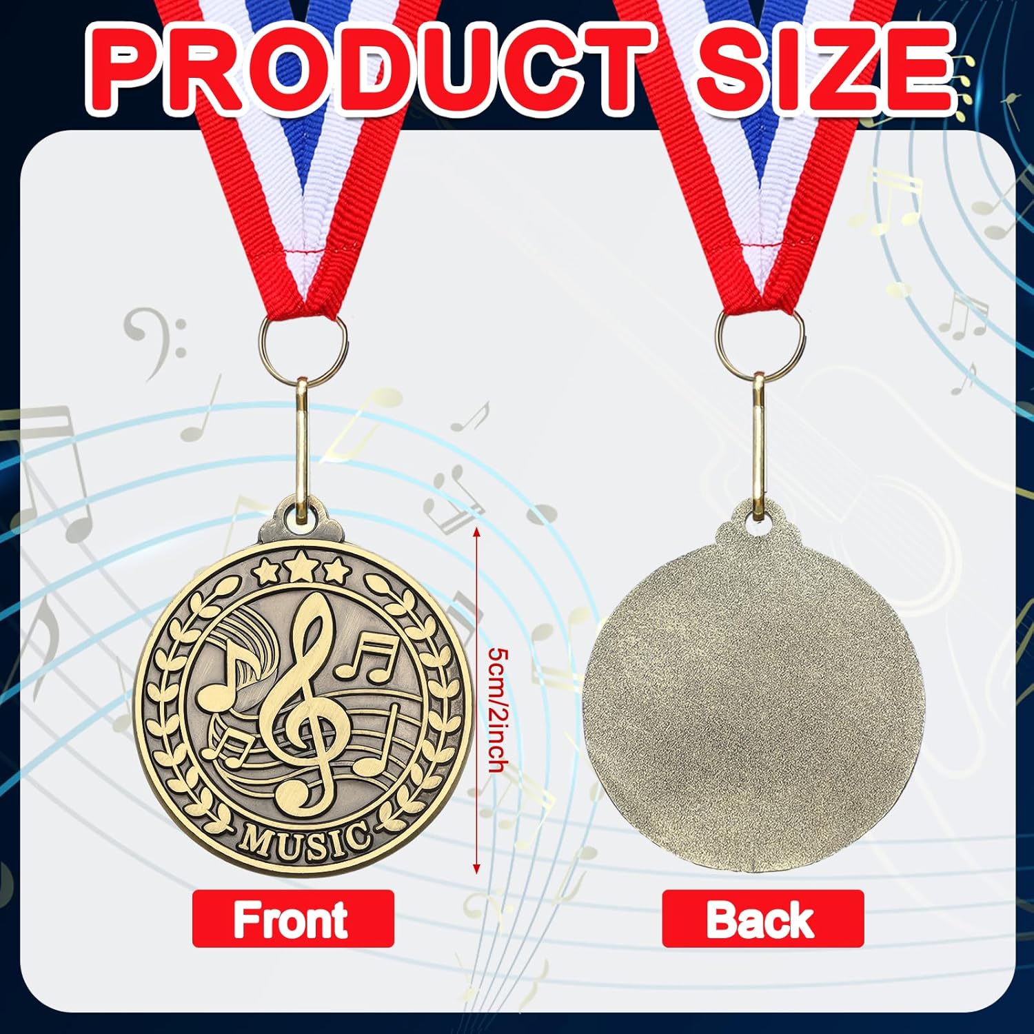 Quelay 30 Pcs 2'' Award Medals Bulk Gold Silver Bronze Winner Medals with Neck Ribbons Metal Trophy Award Prize Gift for Kids Adults Competitions, Graduation Party, Tournaments