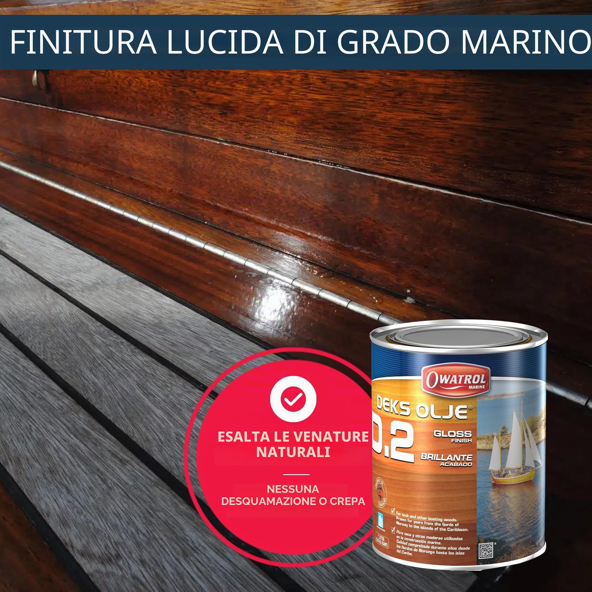 Owatrol Marine D2 - Vernice per barca, 1 l