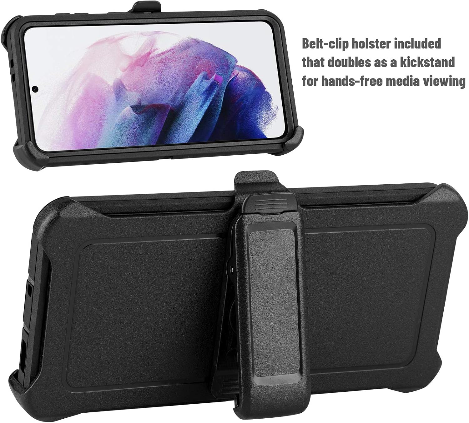 Case for Samsung Galaxy S21 5G Case (2021) 6.2” (Not for S21 Plus&S21 Ultra) Heavy Duty Shockproof Drop-Proof Dustproof