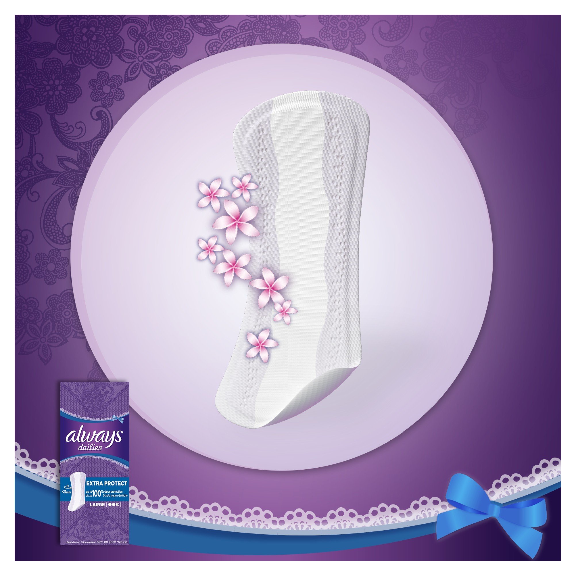 Procter & Gamble Dailies Wkładki Higieniczne, 44 sztuki
