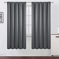 Vista 106 de LEMOMO Cortinas opacas de 42 x 84 pulgadas, juego de 2 paneles de cortinas con aislamiento térmico para oscurecer la habitación, cortinas