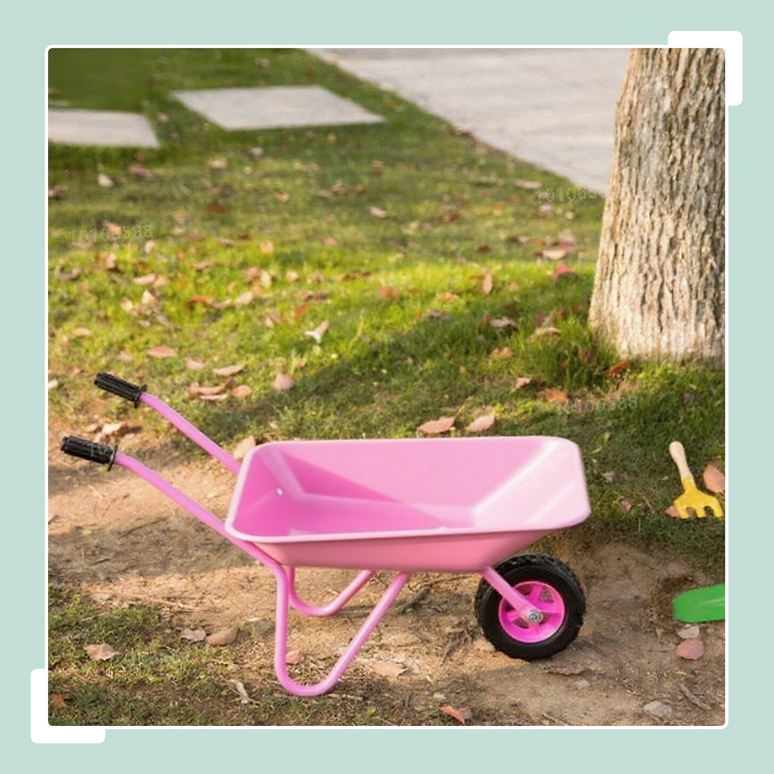 Relaxdays Carriola per Bambini, Manici ergonomici, HLP: 43x74x36 cm, Metallo, plastica, Giocattolo