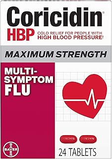 Sponsored Ad - Coricidin Hbp, Decongestant-free Maximum Strength Multi-symptom Flu Tablets, 24 Count