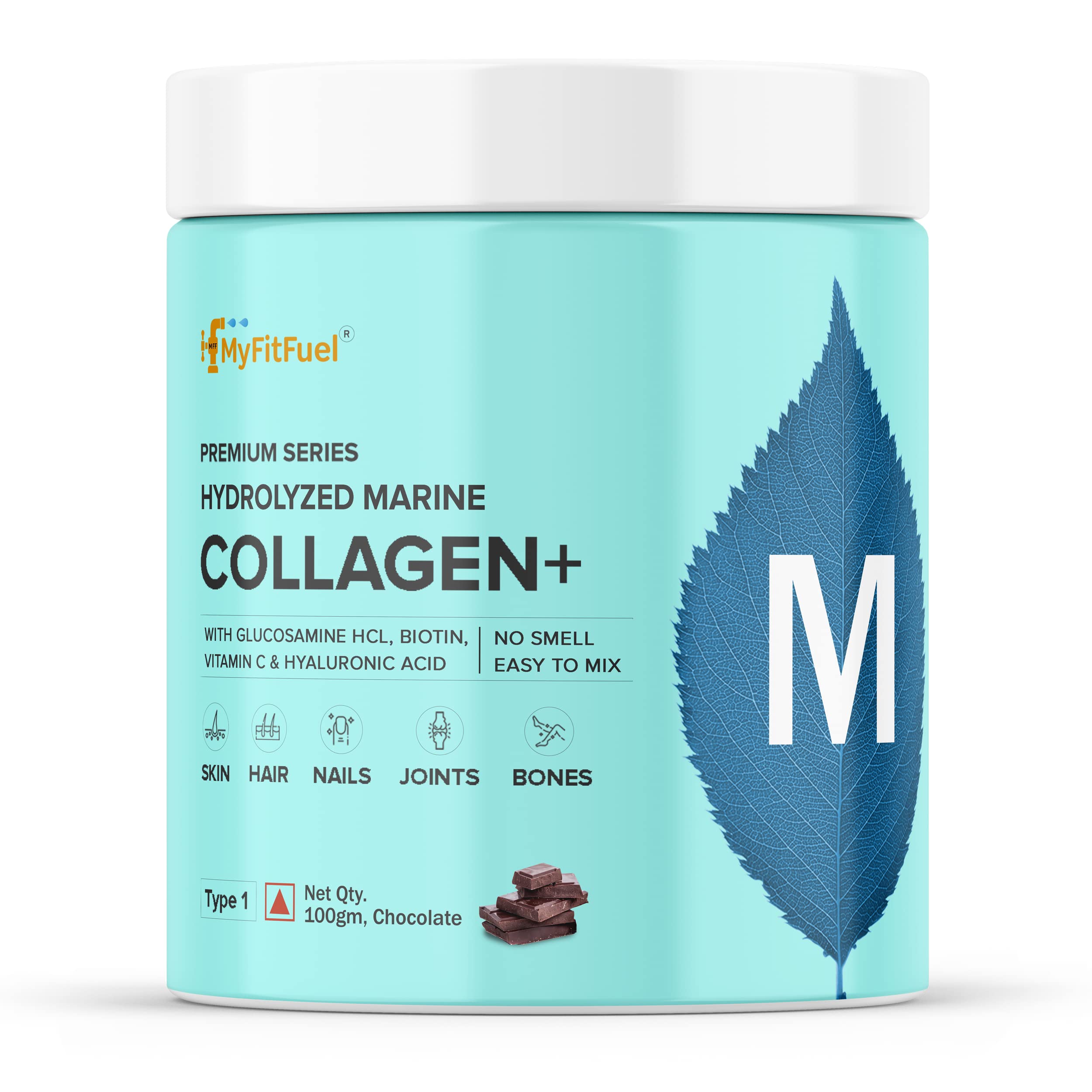 MyFitFuel Hydrolyzed Marine Collagen with Glucosamine, Hyaluronic Acid, Biotin, Zinc & Vitamin C | For Skin, Hair, Nails & Joints (Chocolate, 100 gm) (B0BH41JWXF) Amazon Price History, Amazon Price Tracker