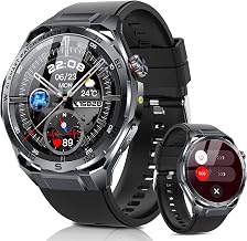 Yowow BIT Smart Watch for Men (Answer/Make Call), GPS Maps, LED Flashlight, SpO2 Sleep Monitor, Heart Rate & Blood Pressure Tracking, IP68 Waterproof, 1.53" AMOLED Display Fitness Tracker (Black 2)