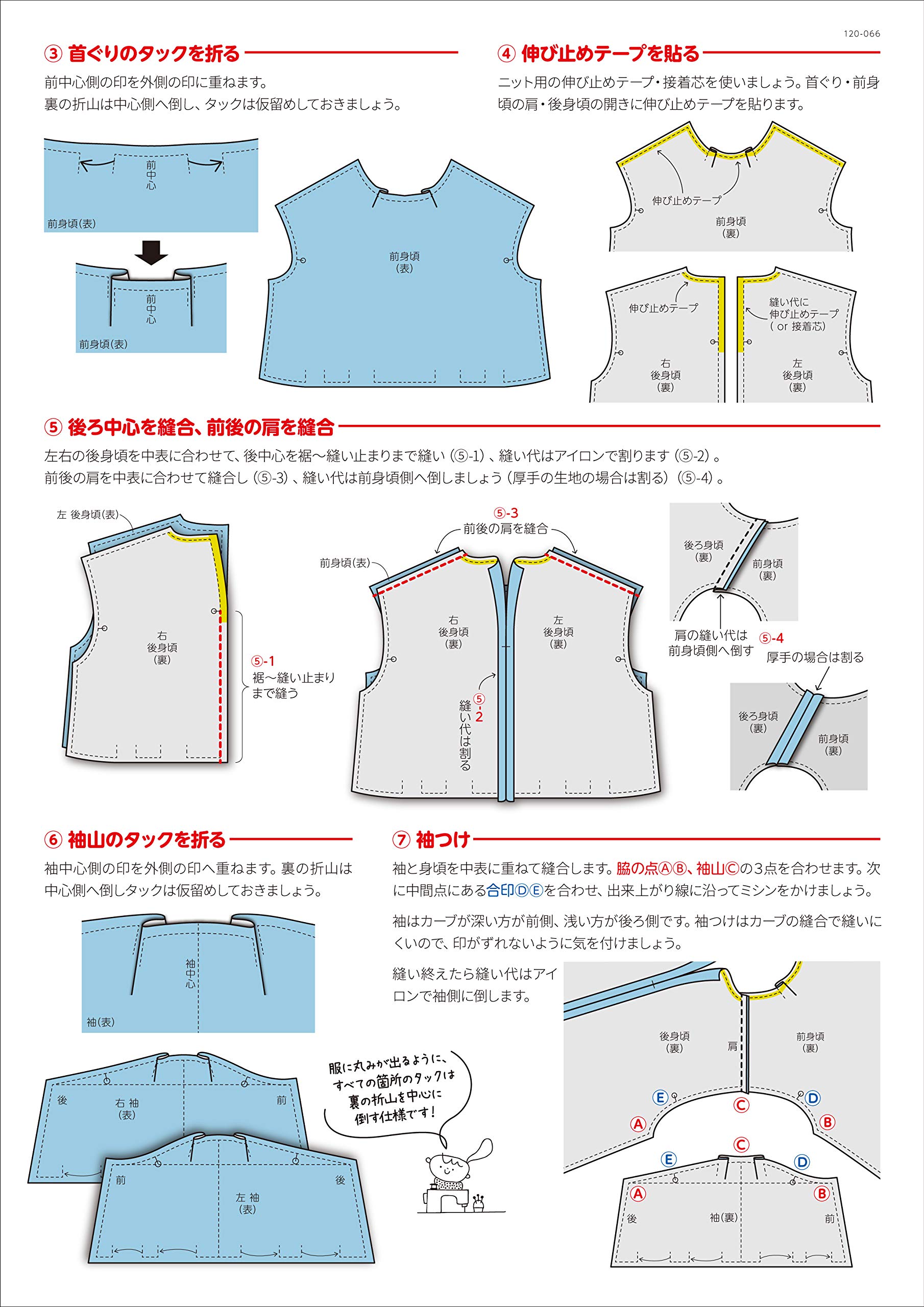 Amazon | ※メール便※ 型紙／パターン「タックがかわいいオーバーサイズ 