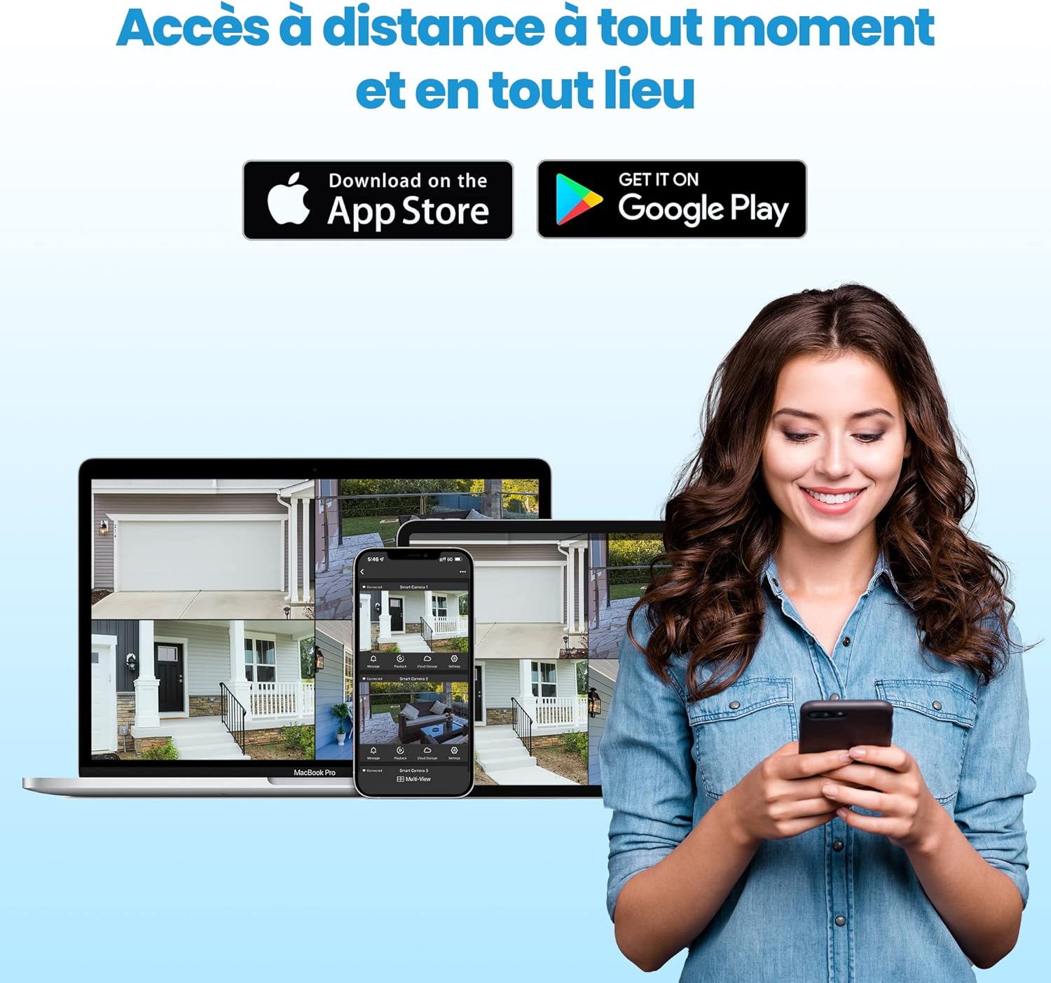 VEEZOOM NVR system displaying multiple camera feeds and showing expandability