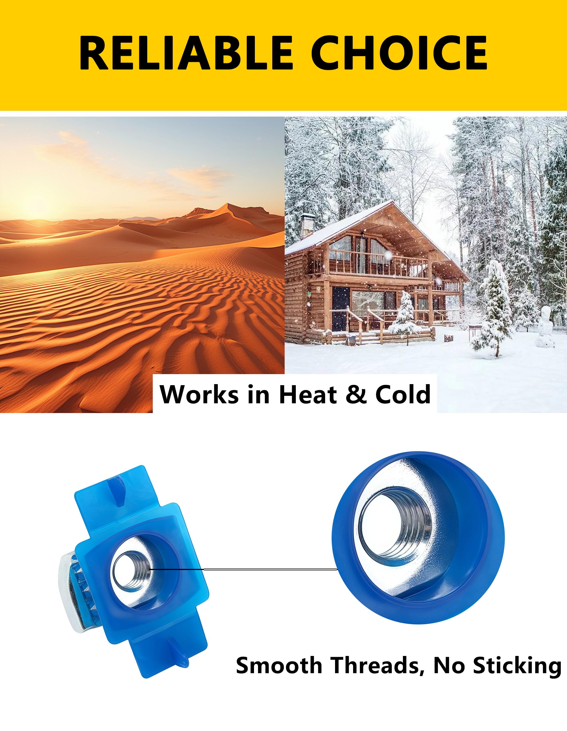 Nylon Strut Nuts - Twist-Lock Fasteners -5