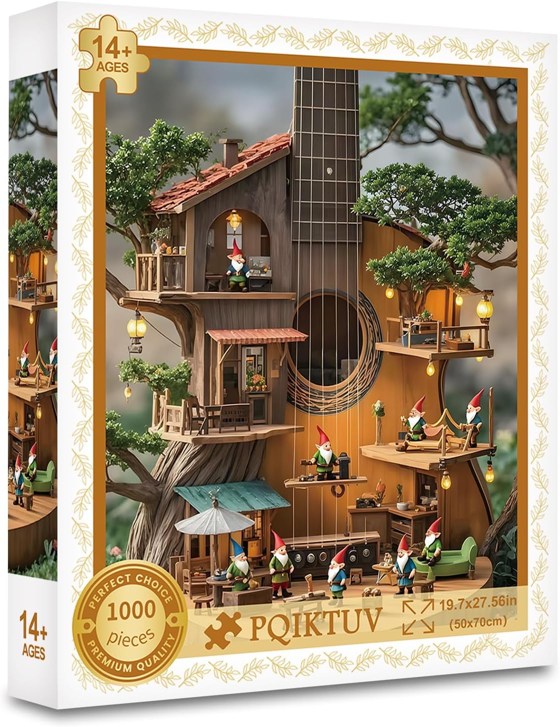 Puzzles for Adults 1000 Pieces Jigsaw Puzzles with Letters on Back Impossible Challenging Puzzle Gifts for Women Men (27.56x19.7 Inch)