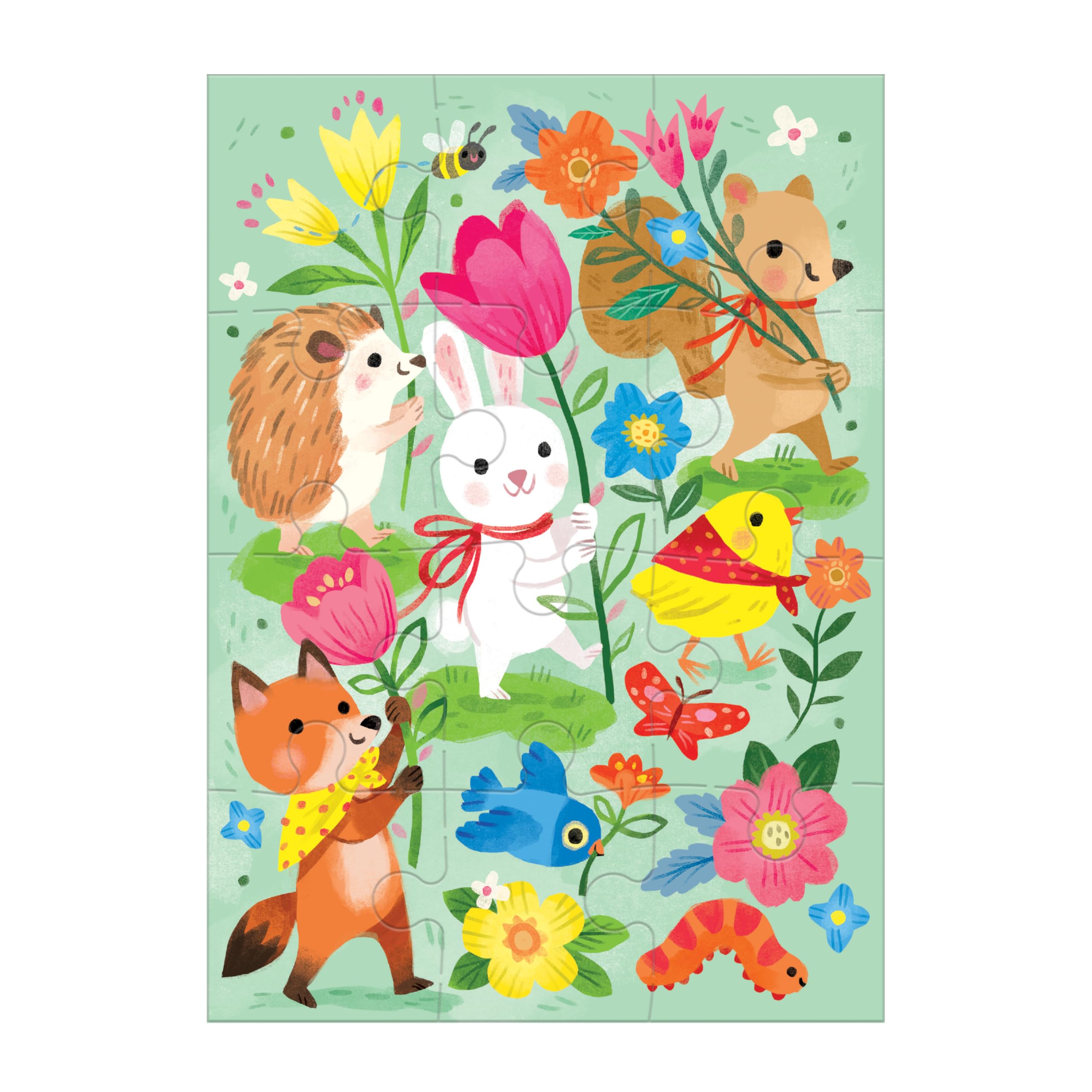 Mudpuppy Hoppy Easter - Bunny Rabbit Easter Themed Greeting Card and Jigsaw Puzzle Includes Color Coordinated Envelope and Sticker Seal - Image 5