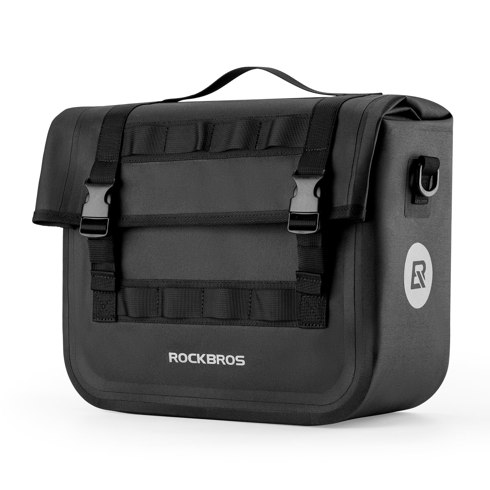 ROCKBROS Borsa Bici Posteriore, Borsa Portapacchi Posteriore Impermeabile, Borsa Portabagali per Bicicletta Espandibile, Grande Capacità 9-15L, Borsa a Tracolla Multifunzionale per Ciclismo, Viaggio