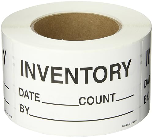 Tape Logic Aviditi Tape Logic - Calcomanía de advertencia "Inventory Date Count by", color negro/blanco, para envío, manipulación, embalaje y