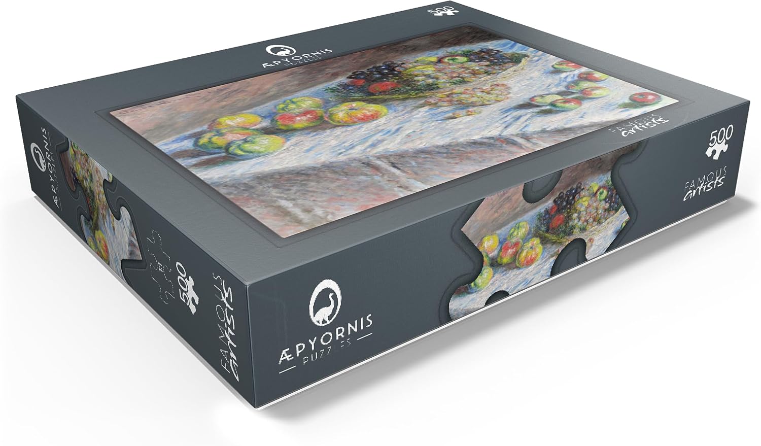 MyPuzzle Apples and Grapes 1880 By Claude Monet - Premium 500 Piece Jigsaw Puzzle for Adults
