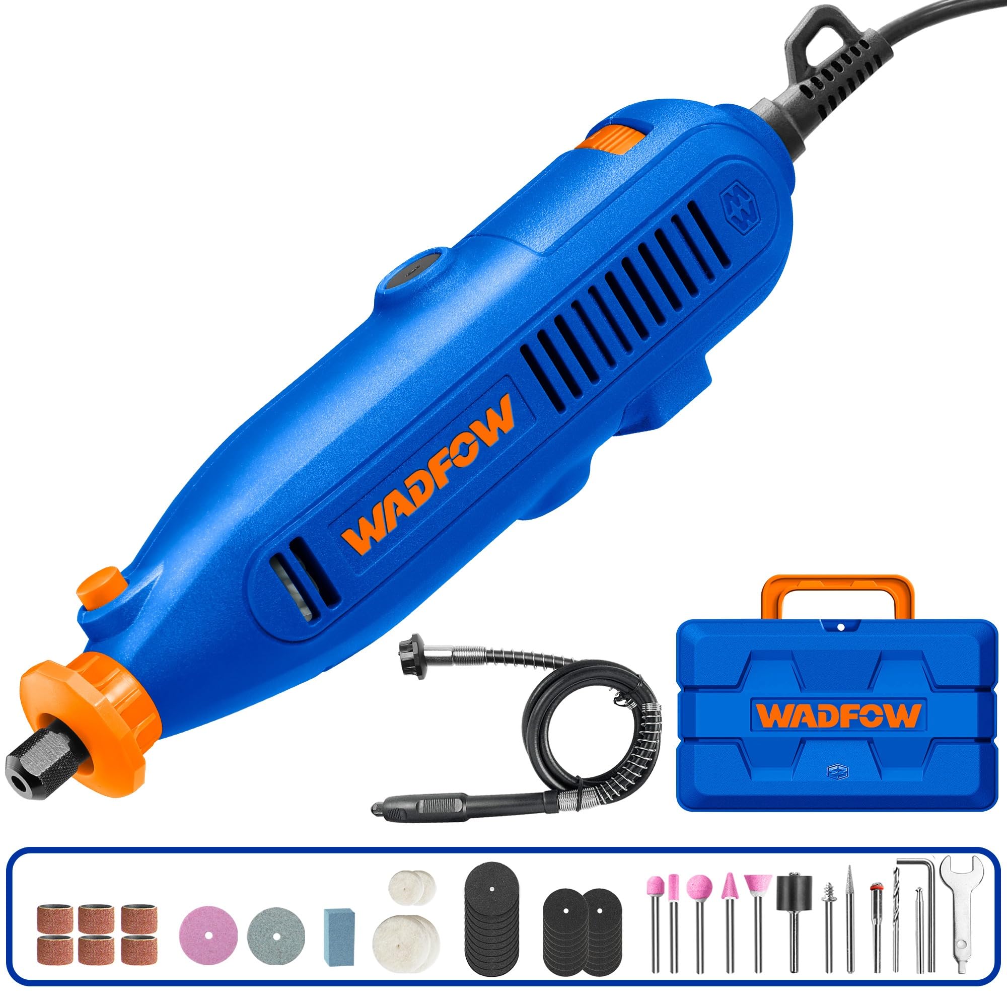 WADFOW Rotary Tool with 52 pcs accessories, Variable Speed, Mini Drill Machine, Grinder Tool, Polishing Cutting Engraving Drilling Machine, Variable Speed (B0CYSKTT5V) Amazon Price History, Amazon Price Tracker