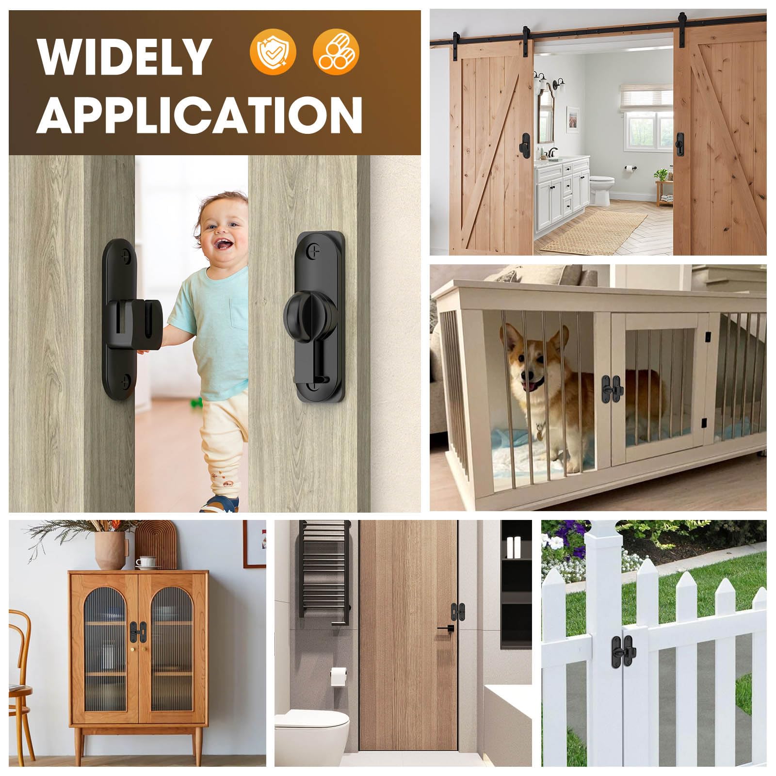 Barn Door Lock & Latch - Secure Sliding Doors -7