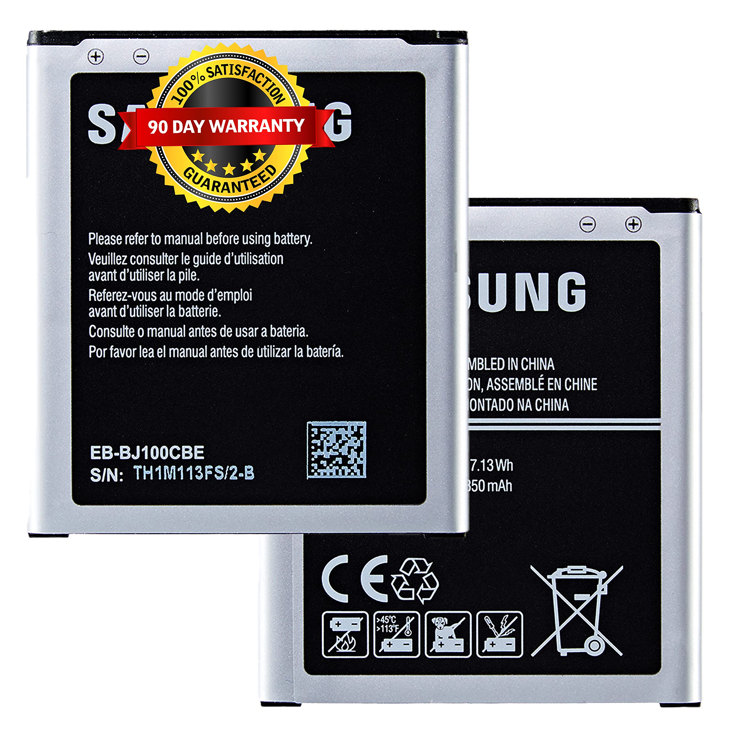 ZORAIZ ORIGINAL EB-BJ100CBE for Samsung Galaxy J1 Version J100 J100F J100H J100FN J100M J100D with NFC (1850mAh) with 3 Months Warranty