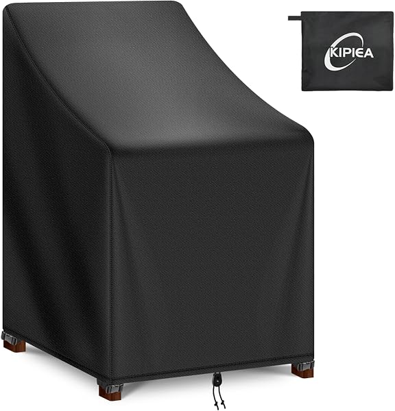 Kipiea Patio Chair Covers Waterproof Winter - Heavy Duty Lawn Outdoor Furniture Chair Covers with Anti UV and No Tears, 