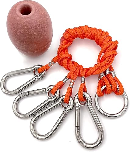 AirFly Arnés de 4 brazos para trampa de cangrejo con ganchos de acero inoxidable 304 y flotador de boya