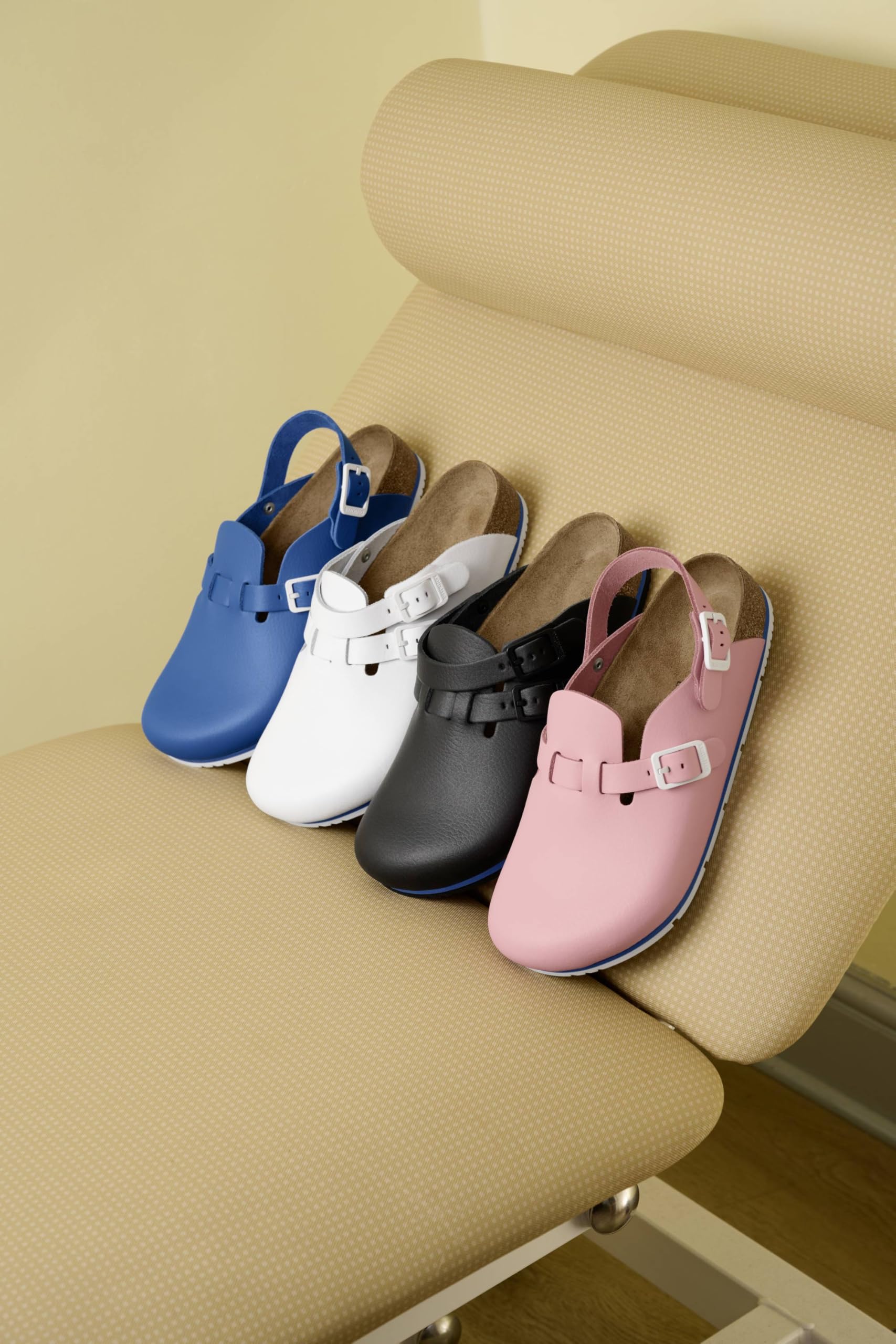 Birkenstock Damen Herren Kay Pro Hausschuhe Leder Pantoletten - Clogs - Zertifiziert nach Norm EN ISO 20347:2022 - Berufsschuhe für Medizin, Gastronomie und Service