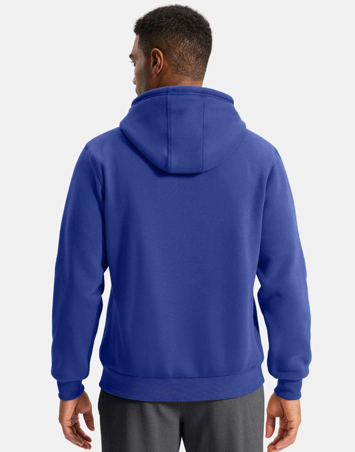 G Gradual Men's Fleece Hoodies Pullover Soft Warm Athletic Workout Gym Hooded Sweatshirt for Men with Pockets - Image 2