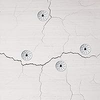 Vista 5 de 200 arandelas de yeso de 1 pulgada para reparar techos, arandelas de metal para tornillos, anillos de reparación de yeso, botones para reparación