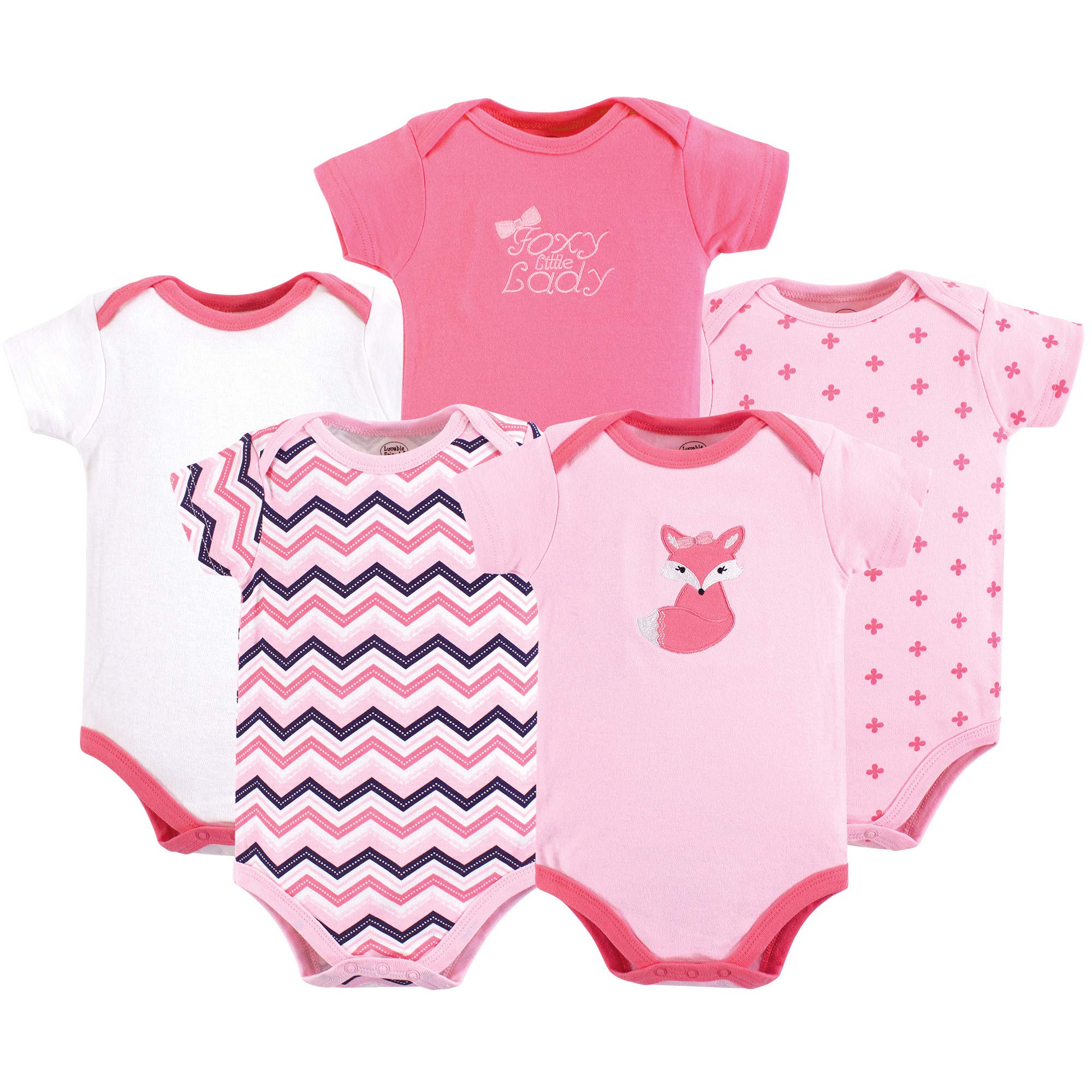 Luvable Friends Unisex Baby Cotton Bodysuits