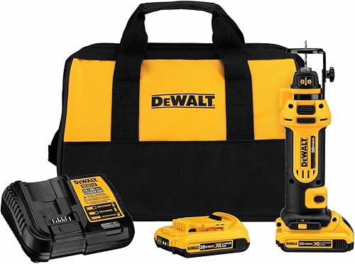 DEWALT DCS551D2 Kit de herramienta inalámbrica hecha de iones de litio para cortar yeso Max 20V