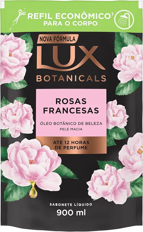 Lux Sabonete Líquido Refil Rosas Francesas 900ml