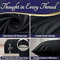 Vista 5 de DECOLURE Sábanas 100% Viscosa Derivada de Bambú Tamaño Individual - Sábanas de Lujo de 3 Piezas Naturalmente Refrescantes, Juego de Cama Ultra Suave