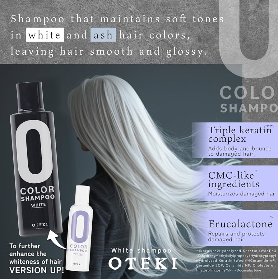 OTEKI ホワイトシャンプー　4本セット Amazon | OTEKI カラーシャンプー ムラシャン ホワイト パープル
