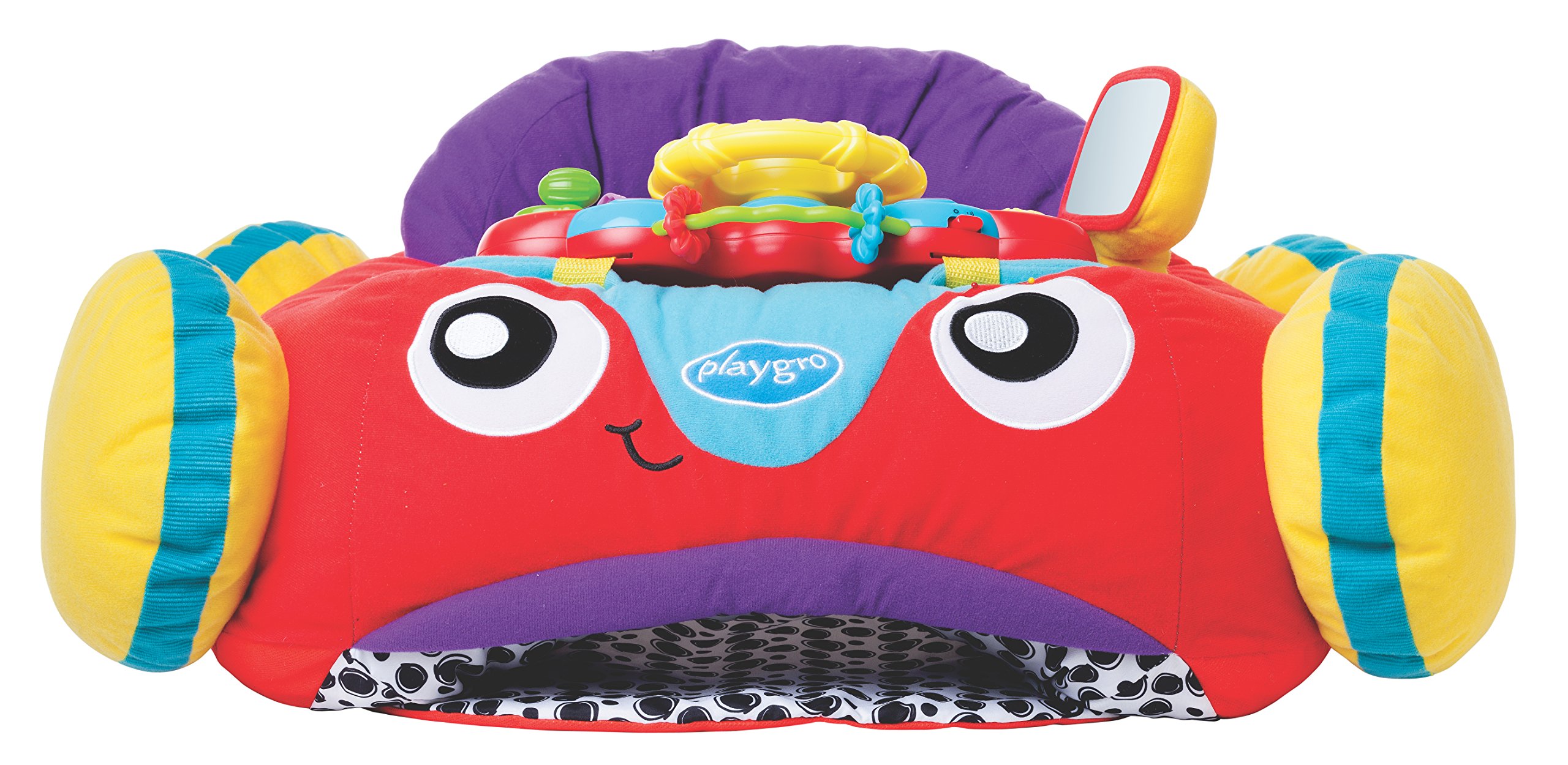 Playgro Auto di Peluche con Musica ed Effetti di Luce, in una Confezione Sostenibile che Può Essere Spedita