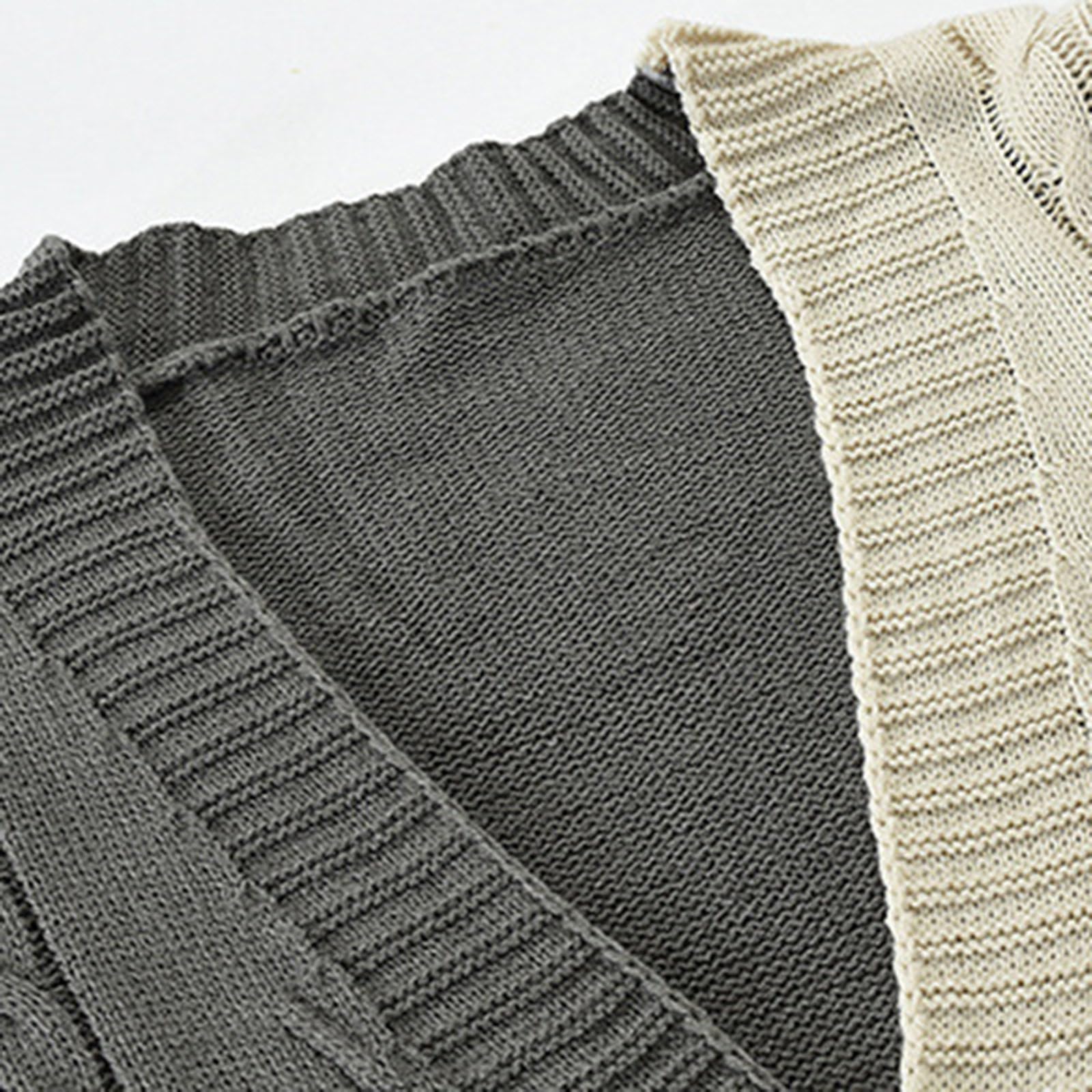 Genérico Cardigan Punto Hombre, Chaqueta con Botones Hombre Cuello Chal con Cable Suéte Manga Larga De Color Sólido Elegante Cálido Jersey con Botones para Exterior El Ocio